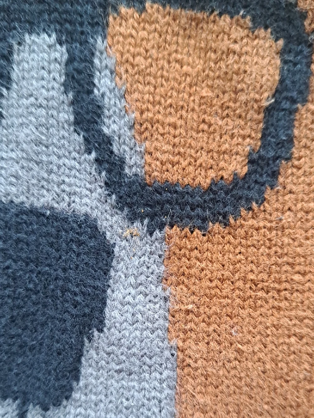Andy & Evan Bear Intarsia 100% Cotton Knit Sweater Toddler 3T Gray Striped Comfy